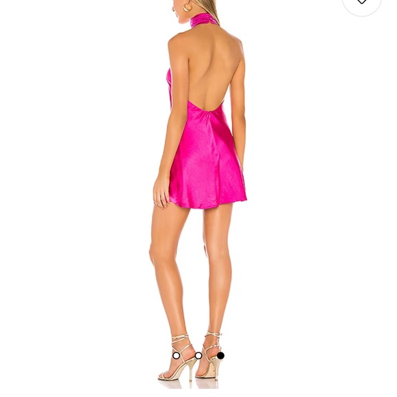 Hayes Mini Dress in Magenta Pink - Picture 3 of 3